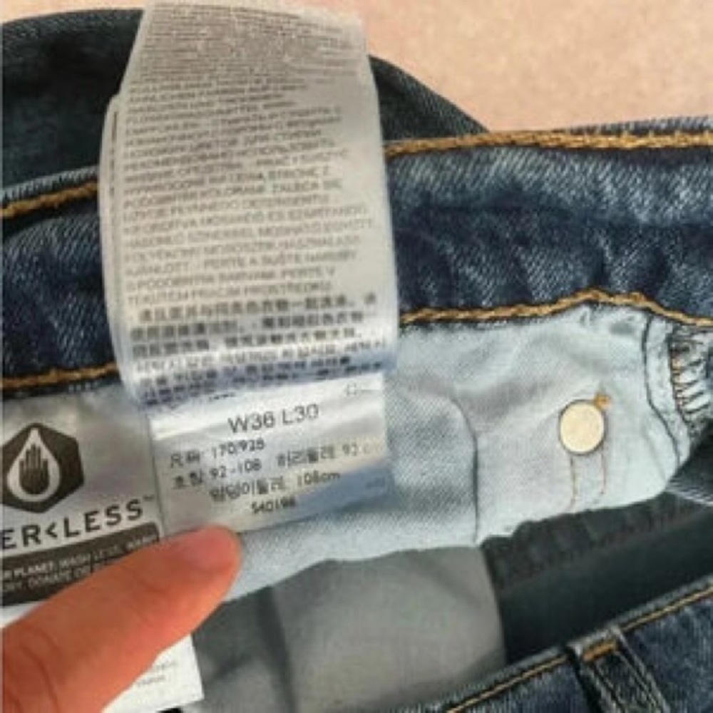 Classic Men's Blue Denim Jeans - Picture 3 of 5